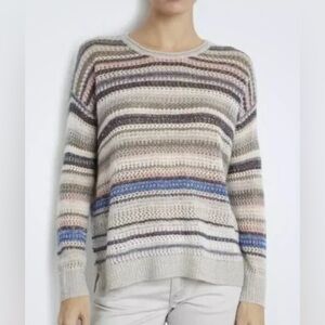 Inhabit Women’s Sz L Sweater Cashmere Linen blend lightweight woven